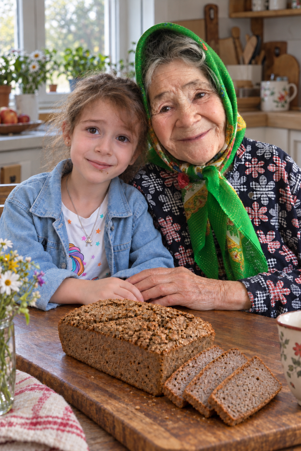 Mariam with her great-grandmother