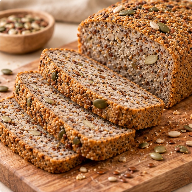 Sliced Balam Multiseed loaf